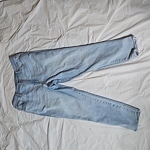 Arizona Jean Co Ladies Size 17 Light Wash Highest Rise Skinny Ankles Frayed Jean